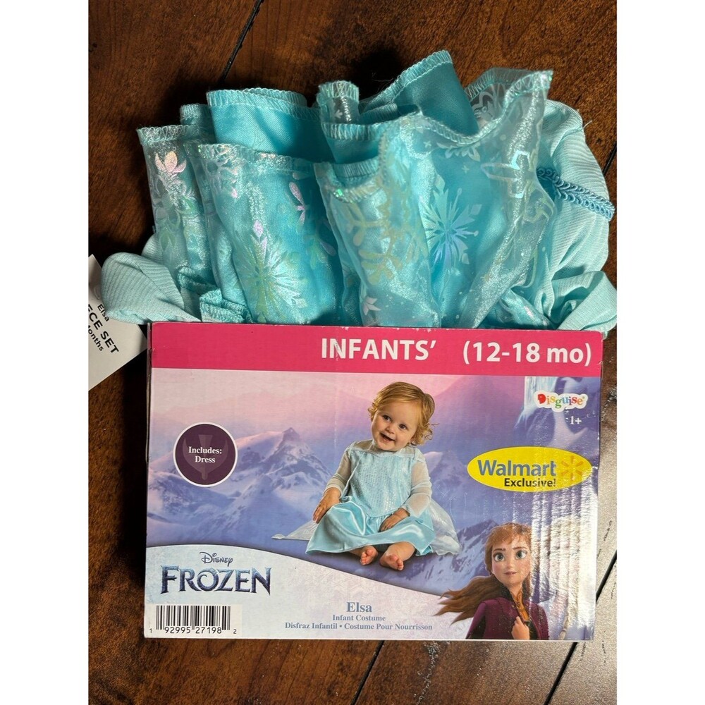 Disney Frozen Snow Queen Elsa Costume Dress-up 12-18months Infant/Toddler-NWT